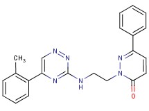 2-(2-{[5-(2-methylphenyl)-1,2,4-triazin-3-yl]amino}ethyl)-6-phenyl-3(2H)-pyridazinone