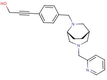 3-(4-{[(1S*,5R*)-3-(pyridin-2-ylmethyl)-3,6-diazabicyclo[3.2.2]non-6-yl]methyl}phenyl)prop-2-yn-1-ol
