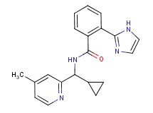 N-[cyclopropyl(4-methylpyridin-2-yl)methyl]-2-(1H-imidazol-2-yl)benzamide