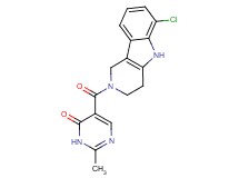5-[(6-chloro-1,3,4,5-tetrahydro-2H-pyrido[4,3-b]indol-2-yl)carbonyl]-2-methyl-4(3H)-pyrimidinone