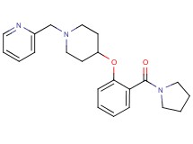 2-({4-[2-(1-pyrrolidinylcarbonyl)phenoxy]-1-piperidinyl}methyl)pyridine