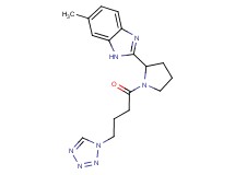 6-methyl-2-{1-[4-(1H-tetrazol-1-yl)butanoyl]-2-pyrrolidinyl}-1H-benzimidazole