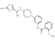 2-methoxy-N-[3-(4-{[1-(2-methyl-1,3-thiazol-4-yl)ethyl]amino}-1-piperidinyl)phenyl]benzamide