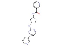 N-((1S*,3S*)-3-{[4-(3-pyridinyl)-2-pyrimidinyl]amino}cyclopentyl)nicotinamide