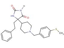 5-{1-[4-(methylthio)benzyl]-4-piperidinyl}-5-(2-phenylethyl)-2,4-imidazolidinedione