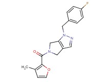 1-(4-fluorobenzyl)-5-(3-methyl-2-furoyl)-1,4,5,6-tetrahydropyrrolo[3,4-c]pyrazole