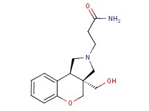 3-[(3aS*,9bS*)-3a-(hydroxymethyl)-1,3a,4,9b-tetrahydrochromeno[3,4-c]pyrrol-2(3H)-yl]propanamide