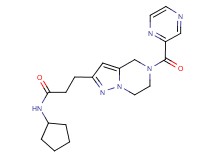 N-cyclopentyl-3-[5-(2-pyrazinylcarbonyl)-4,5,6,7-tetrahydropyrazolo[1,5-a]pyrazin-2-yl]propanamide