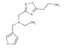 N-(3-furylmethyl)-N-[(5-propyl-1,2,4-oxadiazol-3-yl)methyl]ethanamine