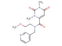 N-(2-methoxyethyl)-1,3-dimethyl-2,6-dioxo-N-(pyridin-3-ylmethyl)-1,2,3,6-tetrahydropyrimidine-4-carboxamide
