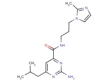 2-amino-6-isobutyl-N-[3-(2-methyl-1H-imidazol-1-yl)propyl]pyrimidine-4-carboxamide
