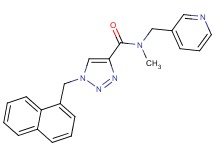N-methyl-1-(1-naphthylmethyl)-N-(3-pyridinylmethyl)-1H-1,2,3-triazole-4-carboxamide