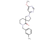 2-(6-methoxy-4-pyrimidinyl)-7-(3-methylbenzyl)-2,7-diazaspiro[4.5]decan-6-one