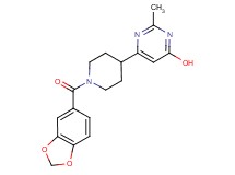 6-[1-(1,3-benzodioxol-5-ylcarbonyl)-4-piperidinyl]-2-methyl-4-pyrimidinol