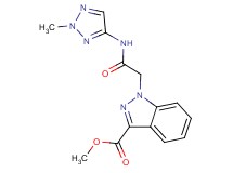 methyl 1-{2-[(2-methyl-2H-1,2,3-triazol-4-yl)amino]-2-oxoethyl}-1H-indazole-3-carboxylate