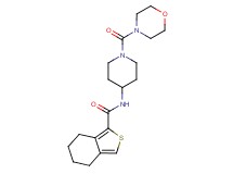 N-[1-(morpholin-4-ylcarbonyl)piperidin-4-yl]-4,5,6,7-tetrahydro-2-benzothiophene-1-carboxamide