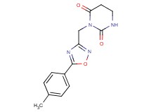 3-{[5-(4-methylphenyl)-1,2,4-oxadiazol-3-yl]methyl}dihydropyrimidine-2,4(1H,3H)-dione