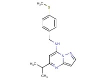 5-isopropyl-N-[4-(methylthio)benzyl]pyrazolo[1,5-a]pyrimidin-7-amine