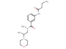 3-(butyrylamino)-N-methyl-N-(2-morpholin-4-ylpropyl)benzamide