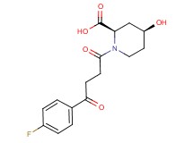 (2R*,4S*)-1-[4-(4-fluorophenyl)-4-oxobutanoyl]-4-hydroxypiperidine-2-carboxylic acid