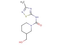 3-(hydroxymethyl)-N-(3-methyl-1,2,4-thiadiazol-5-yl)piperidine-1-carboxamide