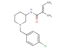 (2E)-N-[1-(4-chlorobenzyl)-3-piperidinyl]-2-methyl-2-butenamide