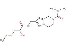 2-({[2-hydroxy-4-(methylthio)butanoyl]amino}methyl)-N,N-dimethyl-6,7-dihydropyrazolo[1,5-a]pyrazine-5(4H)-carboxamide