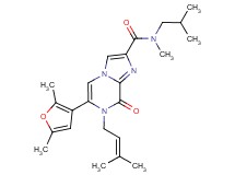 6-(2,5-dimethyl-3-furyl)-N-isobutyl-N-methyl-7-(3-methylbut-2-en-1-yl)-8-oxo-7,8-dihydroimidazo[1,2-a]pyrazine-2-carboxamide