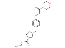 N-ethyl-1-[4-(2-morpholin-4-yl-2-oxoethoxy)benzyl]pyrrolidine-3-carboxamide