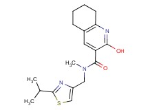 2-hydroxy-N-[(2-isopropyl-1,3-thiazol-4-yl)methyl]-N-methyl-5,6,7,8-tetrahydro-3-quinolinecarboxamide