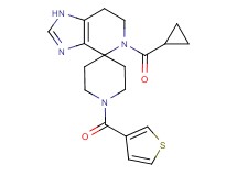 5-(cyclopropylcarbonyl)-1'-(3-thienylcarbonyl)-1,5,6,7-tetrahydrospiro[imidazo[4,5-c]pyridine-4,4'-piperidine]