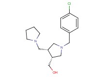 [(3R*,4R*)-1-(4-chlorobenzyl)-4-(pyrrolidin-1-ylmethyl)pyrrolidin-3-yl]methanol