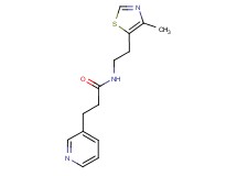N-[2-(4-methyl-1,3-thiazol-5-yl)ethyl]-3-pyridin-3-ylpropanamide