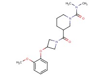 3-{[3-(2-methoxyphenoxy)-1-azetidinyl]carbonyl}-N,N-dimethyl-1-piperidinecarboxamide