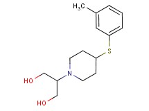 2-{4-[(3-methylphenyl)thio]piperidin-1-yl}propane-1,3-diol