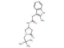N-[1-(2,2-dimethylpropyl)-5-oxopyrrolidin-3-yl]-2-(2-methyl-1H-indol-3-yl)acetamide