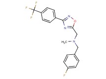 (4-fluorobenzyl)methyl({3-[4-(trifluoromethyl)phenyl]-1,2,4-oxadiazol-5-yl}methyl)amine