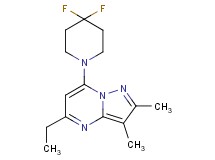 7-(4,4-difluoropiperidin-1-yl)-5-ethyl-2,3-dimethylpyrazolo[1,5-a]pyrimidine