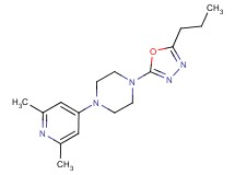 1-(2,6-dimethylpyridin-4-yl)-4-(5-propyl-1,3,4-oxadiazol-2-yl)piperazine