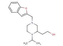 2-[4-(1-benzofuran-2-ylmethyl)-1-isopropyl-2-piperazinyl]ethanol