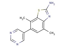 4,7-dimethyl-6-pyrimidin-5-yl-1,3-benzothiazol-2-amine