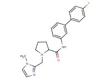 N-(4'-fluoro-3-biphenylyl)-1-[(1-methyl-1H-imidazol-2-yl)methyl]prolinamide