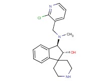 rel-(2R,3R)-3-[[(2-chloro-3-pyridinyl)methyl](methyl)amino]-2,3-dihydrospiro[indene-1,4'-piperidin]-2-ol bis(trifluoroacetate) (salt)