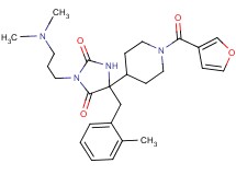 3-[3-(dimethylamino)propyl]-5-[1-(3-furoyl)-4-piperidinyl]-5-(2-methylbenzyl)-2,4-imidazolidinedione