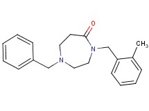 1-benzyl-4-(2-methylbenzyl)-1,4-diazepan-5-one