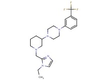 1-{1-[(1-ethyl-1H-imidazol-2-yl)methyl]-3-piperidinyl}-4-[3-(trifluoromethyl)phenyl]piperazine
