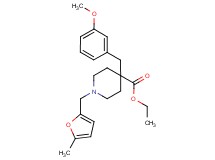 ethyl 4-(3-methoxybenzyl)-1-[(5-methyl-2-furyl)methyl]-4-piperidinecarboxylate