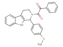 2-{1-[4-(methylthio)phenyl]-1,3,4,9-tetrahydro-2H-beta-carbolin-2-yl}-2-oxo-1-phenylethanone