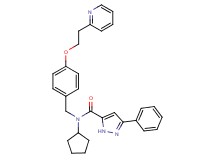 N-cyclopentyl-3-phenyl-N-{4-[2-(2-pyridinyl)ethoxy]benzyl}-1H-pyrazole-5-carboxamide
