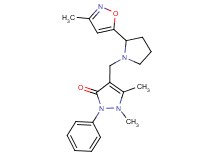 1,5-dimethyl-4-{[2-(3-methylisoxazol-5-yl)pyrrolidin-1-yl]methyl}-2-phenyl-1,2-dihydro-3H-pyrazol-3-one